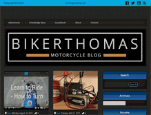 Tablet Screenshot of bikerthomas.com